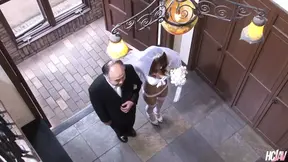 Guy shares his hot Asian bride with lucky men