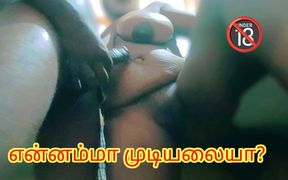 Hot Tamil Step Mom Gave Nice Blow and Get Fucked Her Mouth and Pussy by Her Step Son in the Kitchen