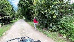 Drove a Beauty and Fucked Her on an Atv in the Forest