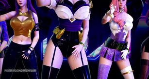 BlackPink - Playing with fire sexy striptease KDA Ahri Akali