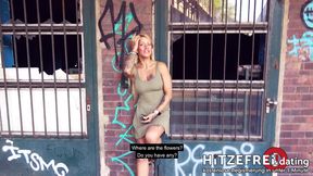 Mouthy FitXXXSandy fucked outdoors in craziest positions!