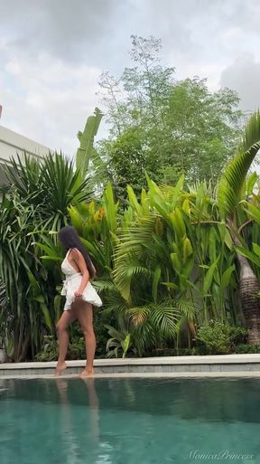 Hot Brunette Tease: Legs, Heels &amp; Naughty Peeks