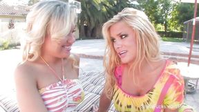 Watch rosy Aubrey Adams and Shyla Stylez's dirt