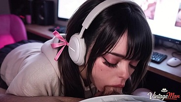 My fans streamer invited her grandfather to fuck her on stream [AI]