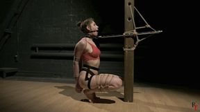 Elisara - Rope bondage and one leg upside-down suspension (HD 720p MP4)