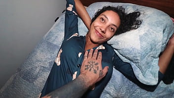 POV - Accidental Creampie with Brazillian Natural Tits Nati Roza - O Max Boss