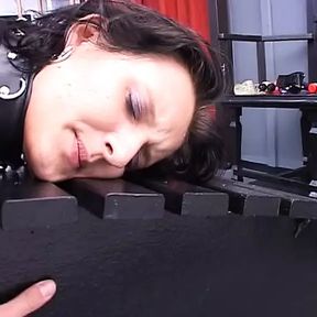 Tempting German babe fucked after rough BDSM session