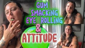 Smack, Roll, Repeat: Goddess Malory's Silent Sass Activated - ASMR Gum Chewing