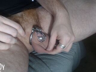 Chunky Soft Shlong Gets Trapped In Metal. I Need Greater quantity Chastity Toys!