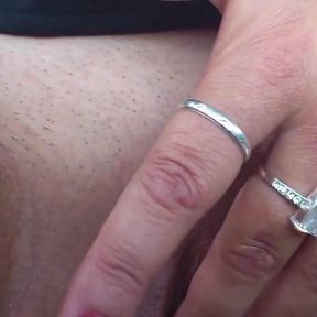 Soaked &amp; Horny - I Finger Myself Hard While My Husband Drives!