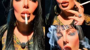 Goddess of smoke, blowing smoke in your face — Smoker's cough — Dunhill White 100s