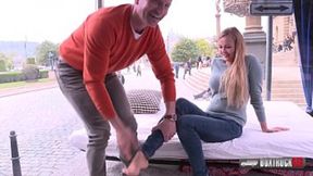 Thin Blonde Candy Alexa Gets Publicly Fucked