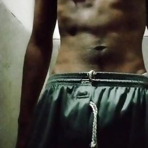 Bangladeshi sexy boy self enjoying at toilet