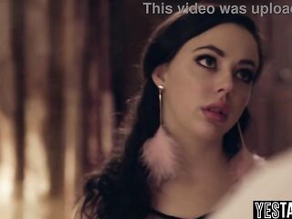 Excited small teen manipulates her married aged lover to pound her instead of his wife