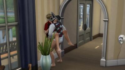 Spanish Hunk Rough Fucks White Husband - Rough Face Fuck - Bottom Slut Begs For It - Sims XXX