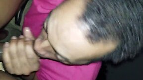 Amateur greensboro sucks and swallows uncut black dick in sloppy toppy blowjob