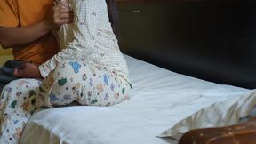 Hot Indian desi neighbour&#039;s wife can&#039;t resist first time while Husband is abroad
