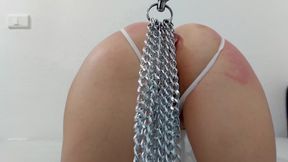 I'm Tearing Slut Alkanna's Pussy and Ass to Shreds with the Metal Whip (real BDSM)