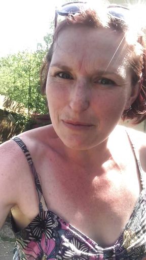 Desperate MILF Goes Outside to Do a POV Piss in Her Overlooked Garden