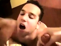 Amateur Twink Takes on Two Big Cocks for a Facial