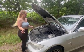 Car Breakdown! Help and Fuck Me!
