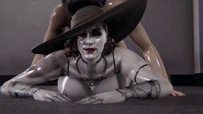 Seductive Lady Dimitrescu in 3D Hentai - Cowgirl Big Ass, Wet Pussy Fuck, and Creampie Finish