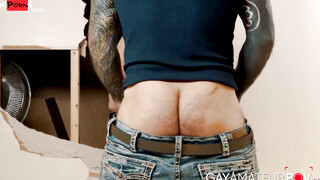 Hardcore bareback ass ramming in the construction site by hottie studs Markus Kage an