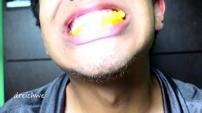 eating gummy bears