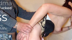 ”Amateur old woman getting hard ass fucking at home”