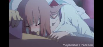 Japanese man gives best 3D animated blowjob in parody sex