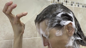 Hair Washing in the bath
