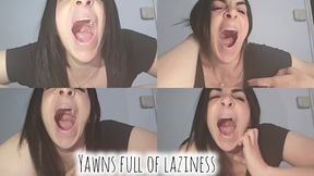 Yawns full of laziness