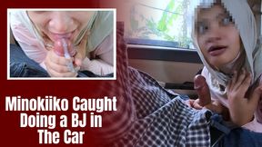Hijab Girl Cheat with Her Colleague Car and Got Cum In Mouth - Minokiiko