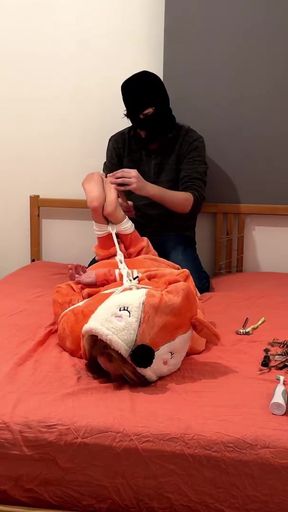 Miriam Bound and Tickled in Onesie