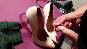 Cum nude high heels