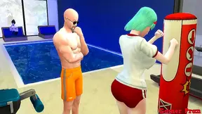 Bulma’s Hot Milf Body Cheats With Master Roshi While Husband Watches Cuckold Drama