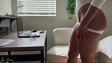 Naughty Lea Pam Pleasures Herself with This Big Black Dildo