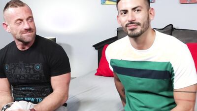 Two handsome and experienced studs dick sucking and fucking hard