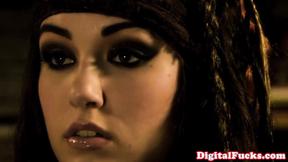 ”Two sexy chicks take his large prick in their tight twats”