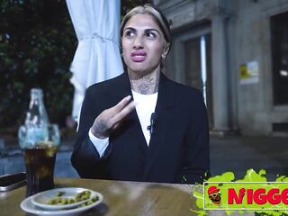 Bareback anal-act of love, butt to throat. BBC for wench Valeria del Rio, one more interracial on Nigged