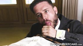 ”Classy businessmen Manuel Reyes & Zac Johnson bareback”