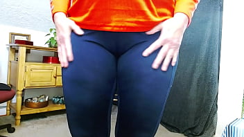 1150 Dawn is showing off that fine fat ass in tights with orgasm denial