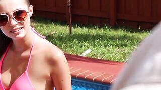 SmallGirlsInPorn.com - Tight Carolina Sweets learns to ride a massive cock roughly