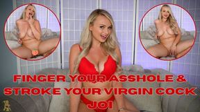 Finger Your Asshole and Stroke Your Virgin Cock JOI