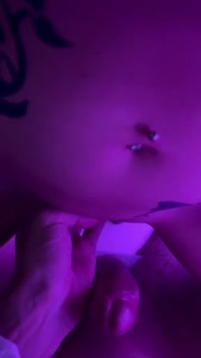 The tutor decided to teach his student a lesson and sat on his dick