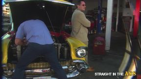 Straight in the Ass - Sharon Wild a Huge Titted Femme-Fatale is Getting Fucked in the Ass Badly by h