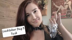 Locktober Day 5 Task for Chastity Subs