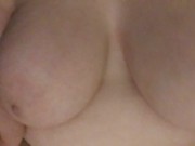 Hairy chubby teen loves rubbing her clit