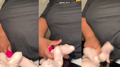 The Vibrator Broke While The Ebony Girl Got Fucked Hard