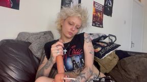 Silent Smoking Handjob JOI Blowjob Spit Long Tongue